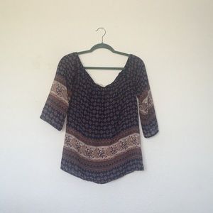 Bohemian off the shoulders blouse